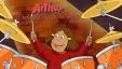 An animated monkey character playing drums
